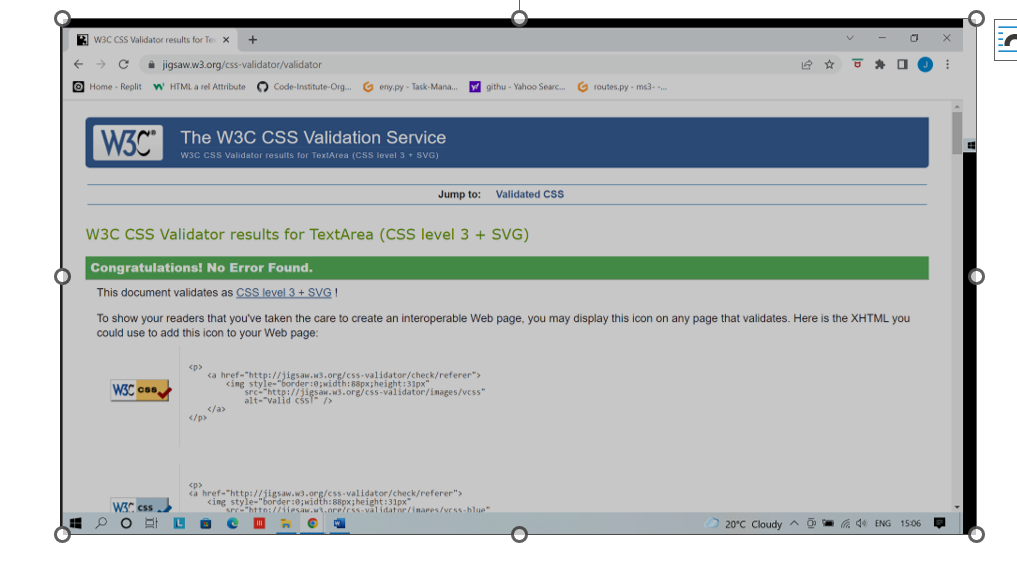 Testing on W3C CSS